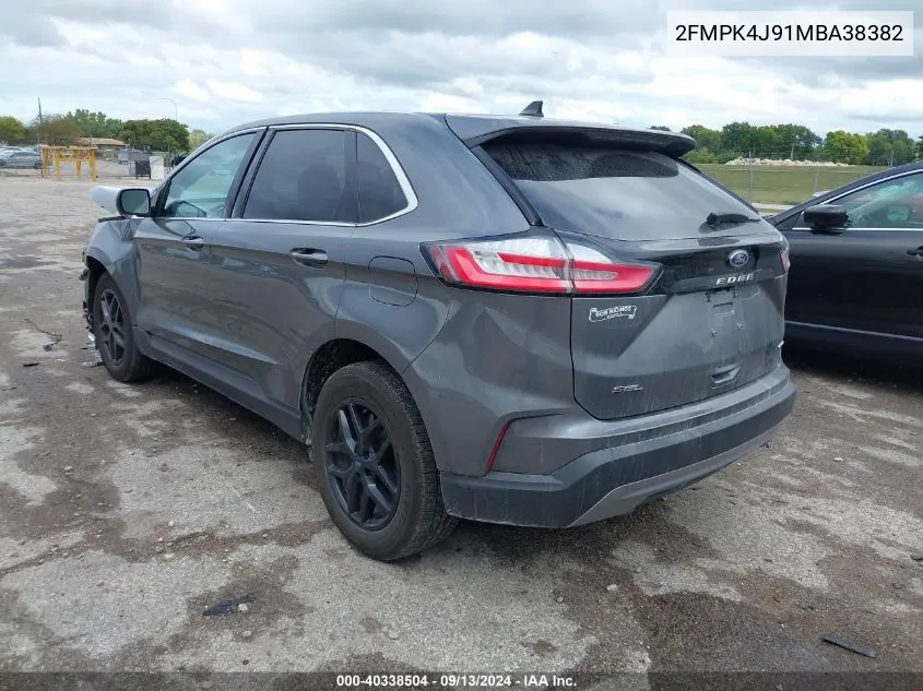 2FMPK4J91MBA38382 2021 Ford Edge Sel