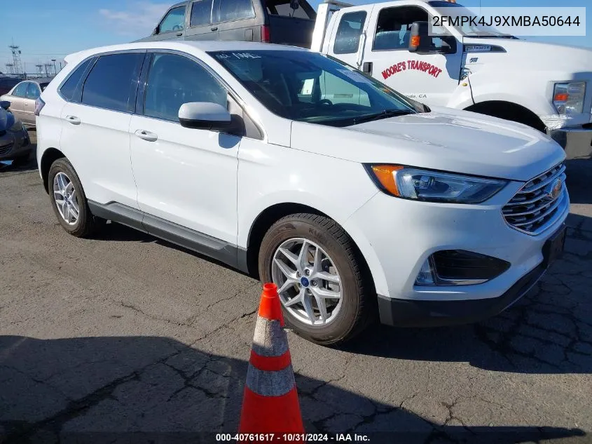 2021 Ford Edge Sel VIN: 2FMPK4J9XMBA50644 Lot: 40761617