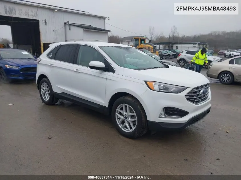 2021 Ford Edge Sel VIN: 2FMPK4J95MBA48493 Lot: 40837314