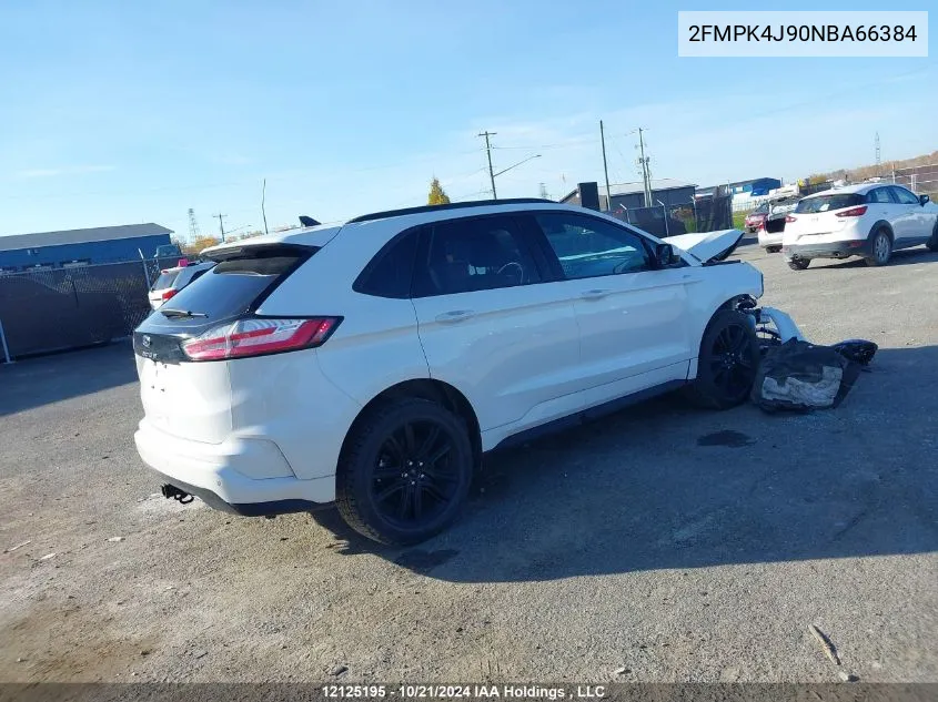 2FMPK4J90NBA66384 2022 Ford Edge Sel