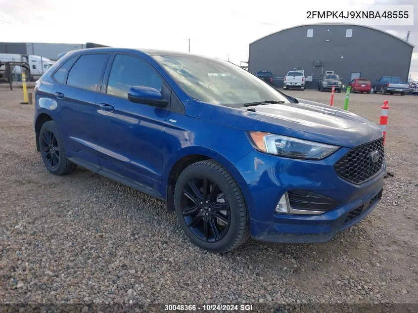 2022 Ford Edge Sel VIN: 2FMPK4J9XNBA48555 Lot: 30048366