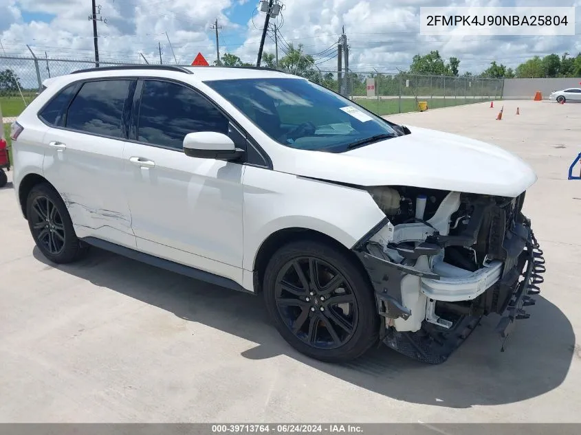 2FMPK4J90NBA25804 2022 Ford Edge St-Line