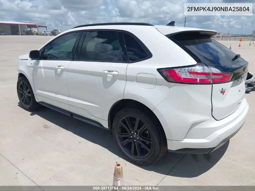 2022 Ford Edge St-Line VIN: 2FMPK4J90NBA25804 Lot: 39713764