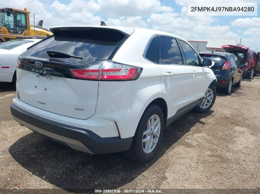 2022 Ford Edge Sel VIN: 2FMPK4J97NBA94280 Lot: 39997936