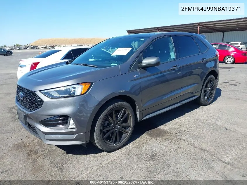 2022 Ford Edge St-Line VIN: 2FMPK4J99NBA19371 Lot: 40153725