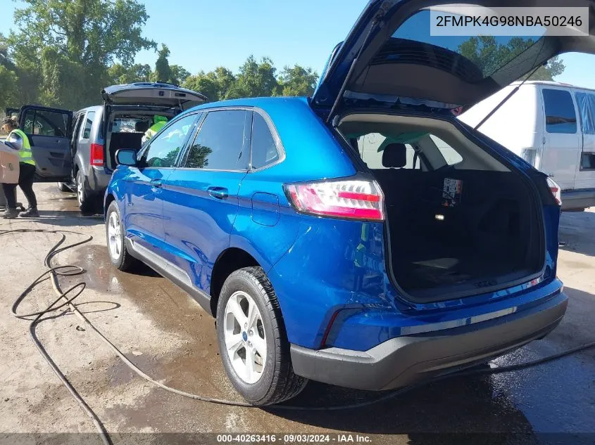 2022 Ford Edge Se VIN: 2FMPK4G98NBA50246 Lot: 40263416