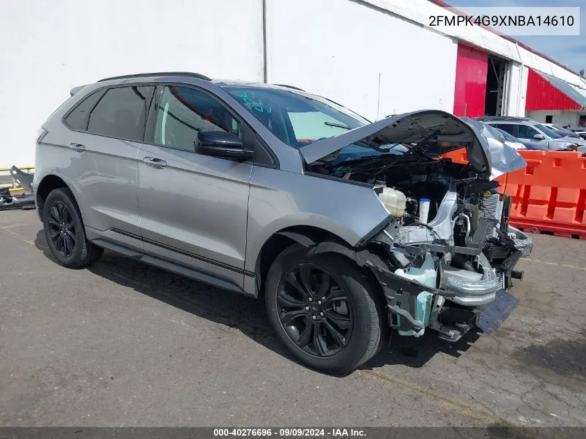 2022 Ford Edge Se VIN: 2FMPK4G9XNBA14610 Lot: 40276696