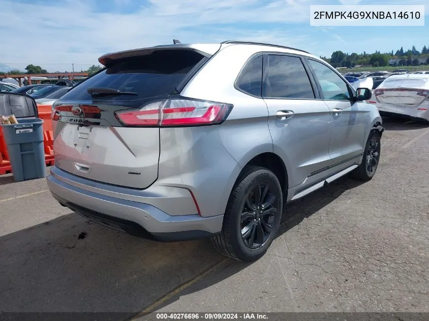 2022 Ford Edge Se VIN: 2FMPK4G9XNBA14610 Lot: 40276696