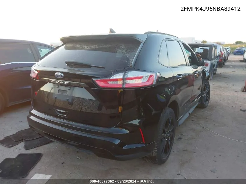 2022 Ford Edge St-Line VIN: 2FMPK4J96NBA89412 Lot: 40377362