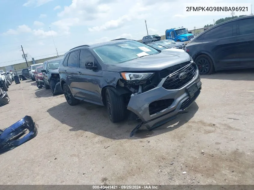 2022 Ford Edge Se VIN: 2FMPK4G98NBA96921 Lot: 40441421