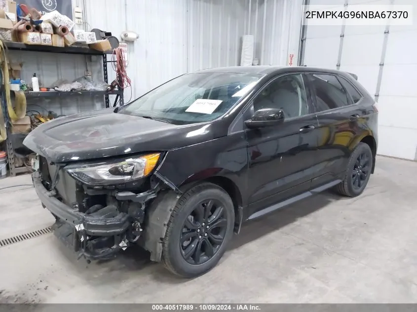 2022 Ford Edge Se VIN: 2FMPK4G96NBA67370 Lot: 40517989