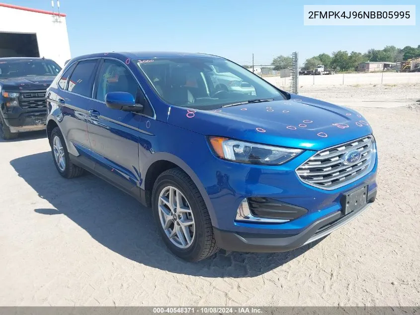 2022 Ford Edge Sel VIN: 2FMPK4J96NBB05995 Lot: 40548371