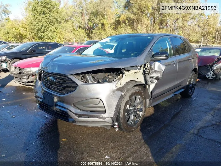 2022 Ford Edge Se VIN: 2FMPK4G9XNBA21993 Lot: 40575593