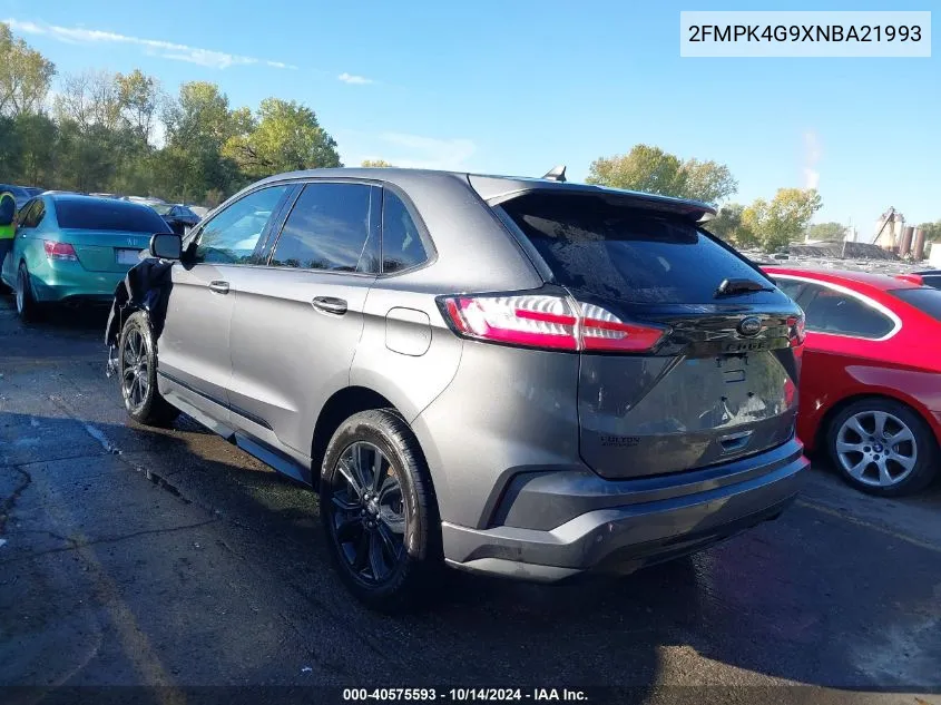 2022 Ford Edge Se VIN: 2FMPK4G9XNBA21993 Lot: 40575593