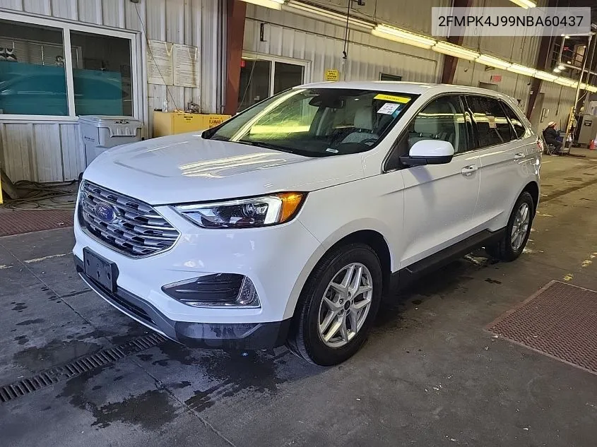 2022 Ford Edge Sel VIN: 2FMPK4J99NBA60437 Lot: 40578320