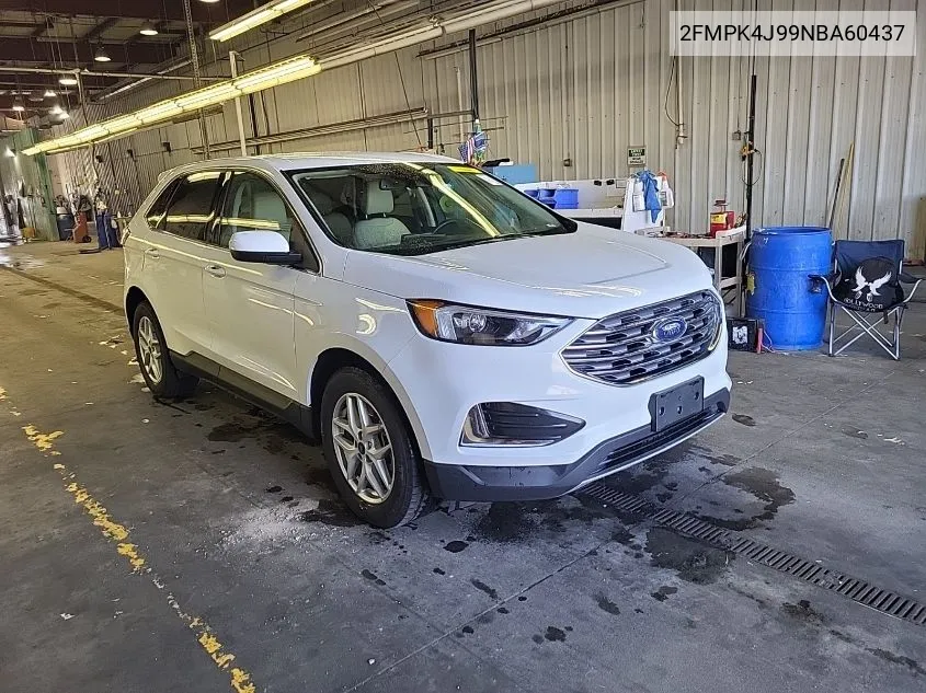 2022 Ford Edge Sel VIN: 2FMPK4J99NBA60437 Lot: 40578320