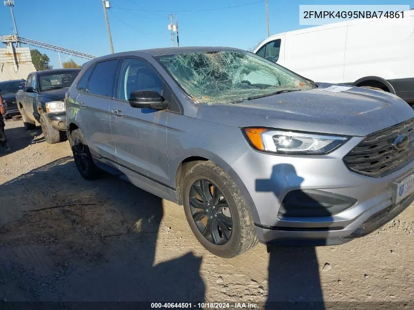 2022 Ford Edge Se VIN: 2FMPK4G95NBA74861 Lot: 40644501