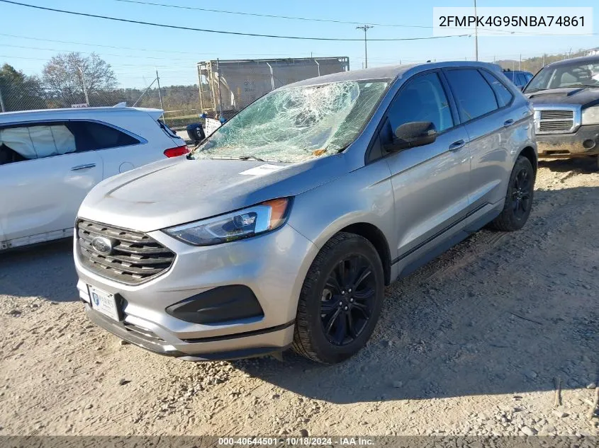 2022 Ford Edge Se VIN: 2FMPK4G95NBA74861 Lot: 40644501