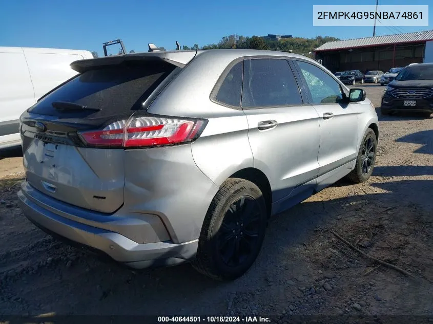 2022 Ford Edge Se VIN: 2FMPK4G95NBA74861 Lot: 40644501