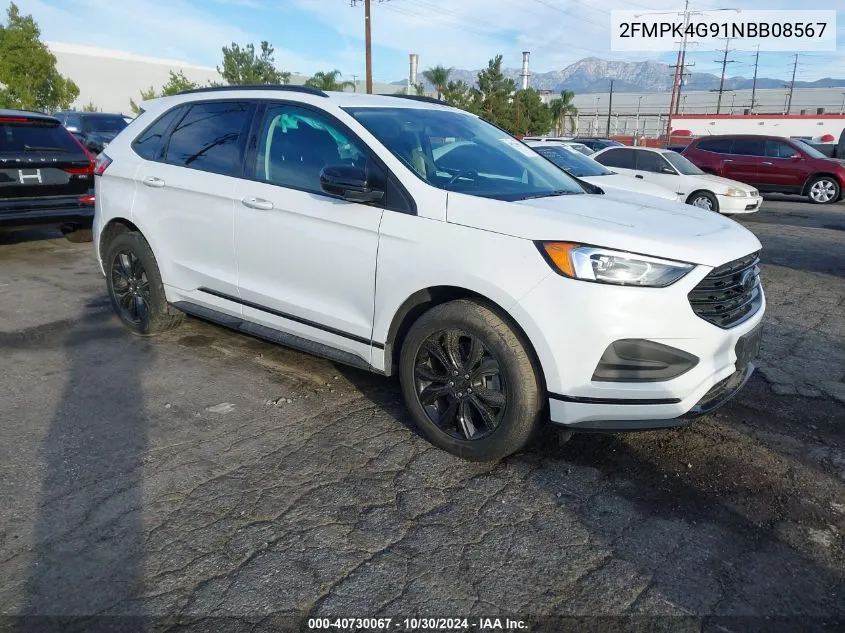 2022 Ford Edge Se VIN: 2FMPK4G91NBB08567 Lot: 40730067