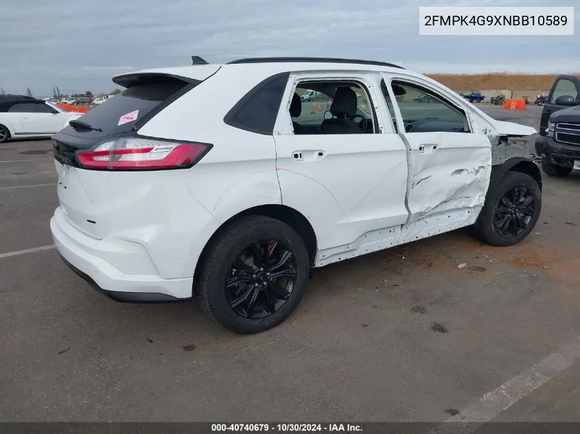 2022 Ford Edge Se VIN: 2FMPK4G9XNBB10589 Lot: 40740679