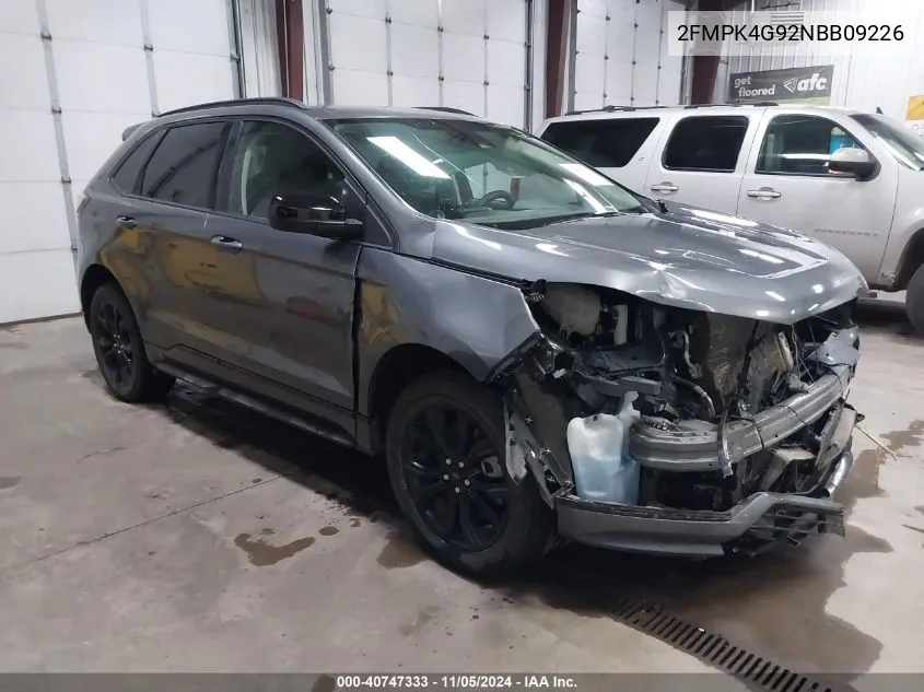 2022 Ford Edge Se VIN: 2FMPK4G92NBB09226 Lot: 40747333