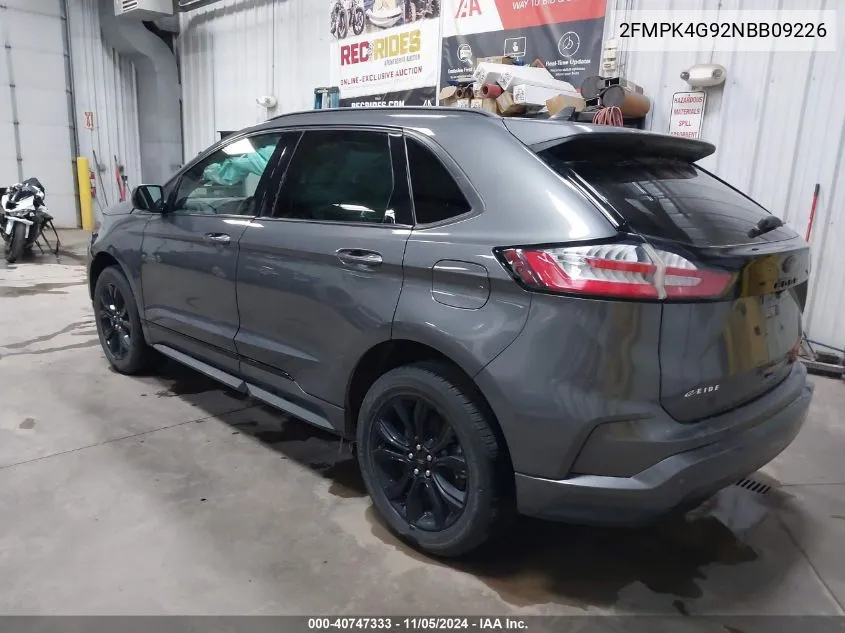 2022 Ford Edge Se VIN: 2FMPK4G92NBB09226 Lot: 40747333