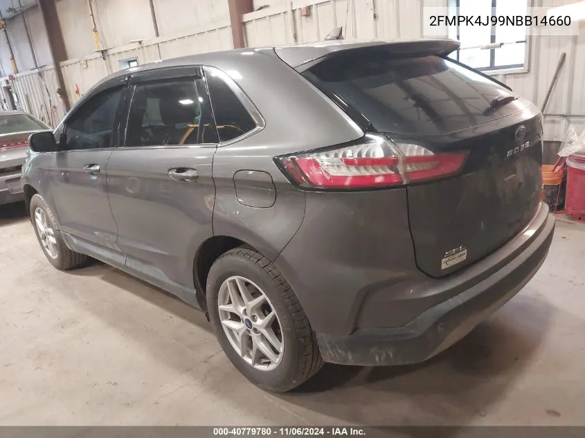 2022 Ford Edge Sel VIN: 2FMPK4J99NBB14660 Lot: 40779780