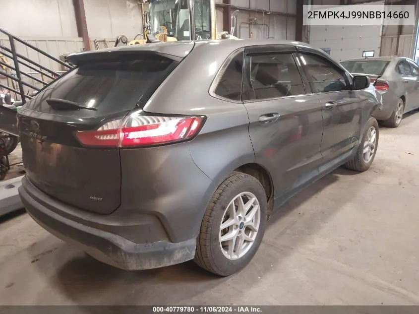 2022 Ford Edge Sel VIN: 2FMPK4J99NBB14660 Lot: 40779780