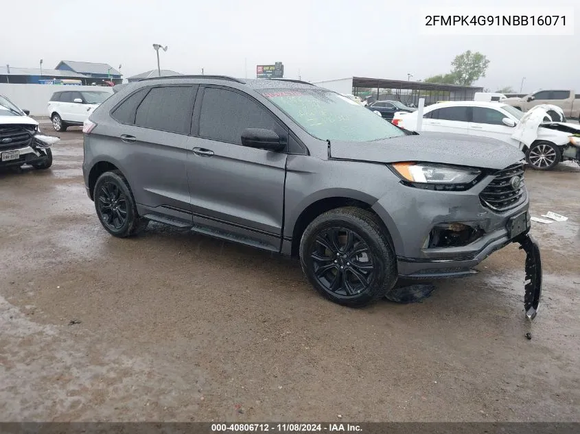 2022 Ford Edge Se VIN: 2FMPK4G91NBB16071 Lot: 40806712