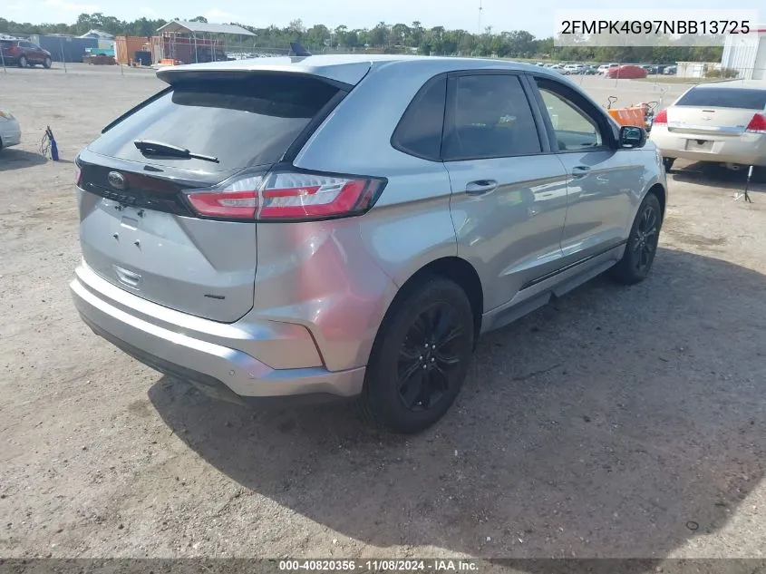 2022 Ford Edge Se VIN: 2FMPK4G97NBB13725 Lot: 40820356