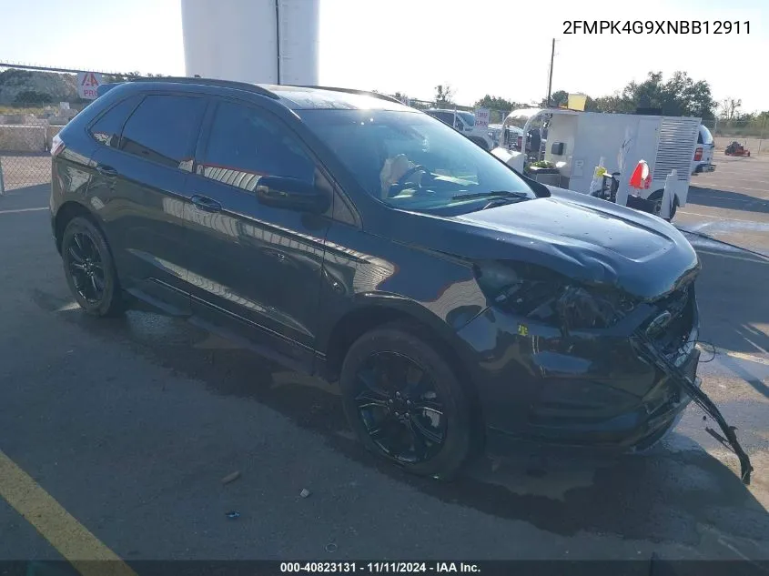 2022 Ford Edge Se VIN: 2FMPK4G9XNBB12911 Lot: 40823131