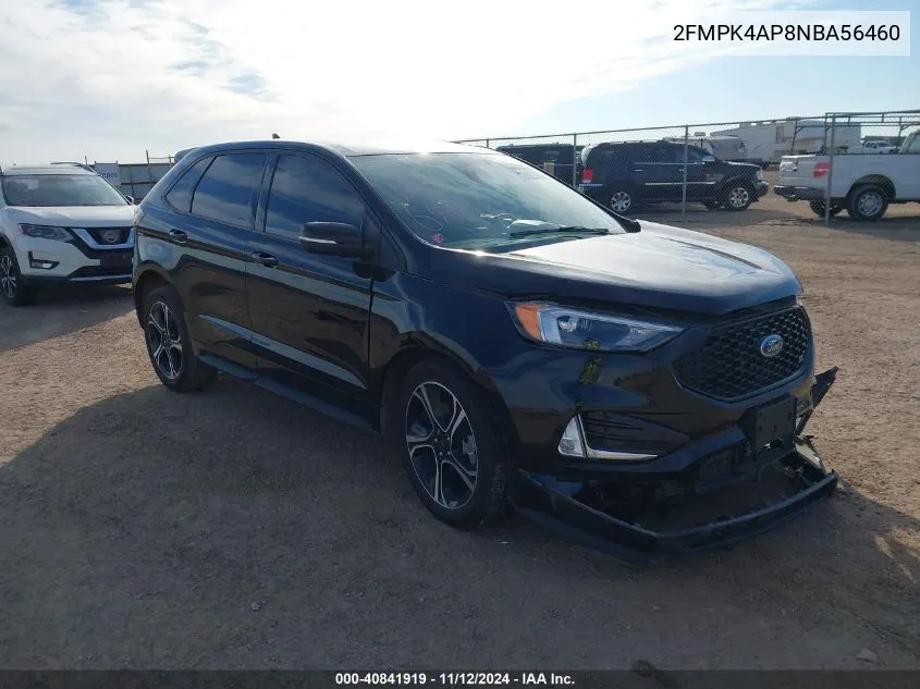 2022 Ford Edge St VIN: 2FMPK4AP8NBA56460 Lot: 40841919