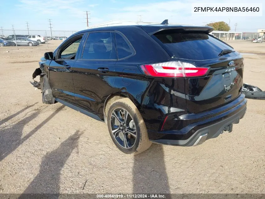 2022 Ford Edge St VIN: 2FMPK4AP8NBA56460 Lot: 40841919