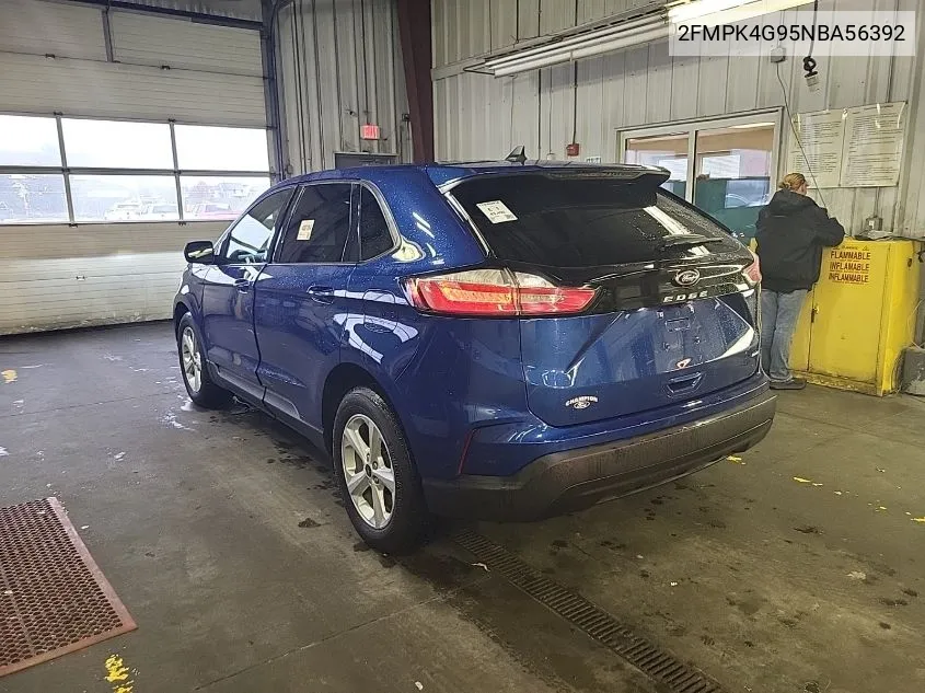 2022 Ford Edge Se VIN: 2FMPK4G95NBA56392 Lot: 40935793