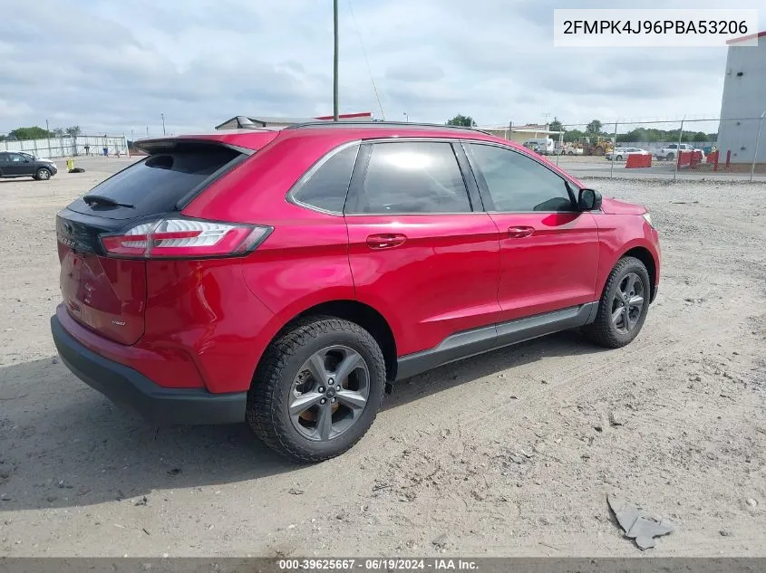 2023 Ford Edge Sel VIN: 2FMPK4J96PBA53206 Lot: 39625667