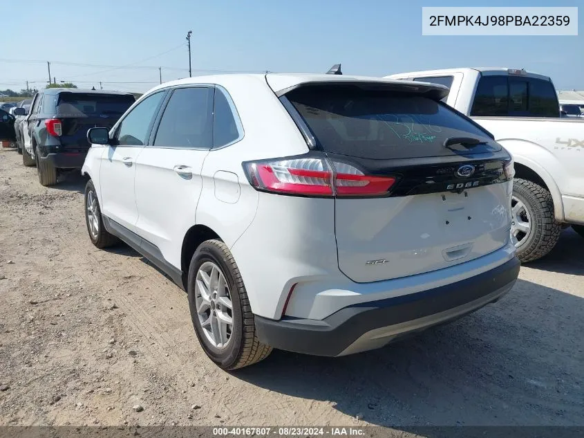 2023 Ford Edge Sel VIN: 2FMPK4J98PBA22359 Lot: 40167807