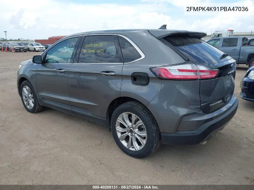 2023 Ford Edge Titanium VIN: 2FMPK4K91PBA47036 Lot: 40208131