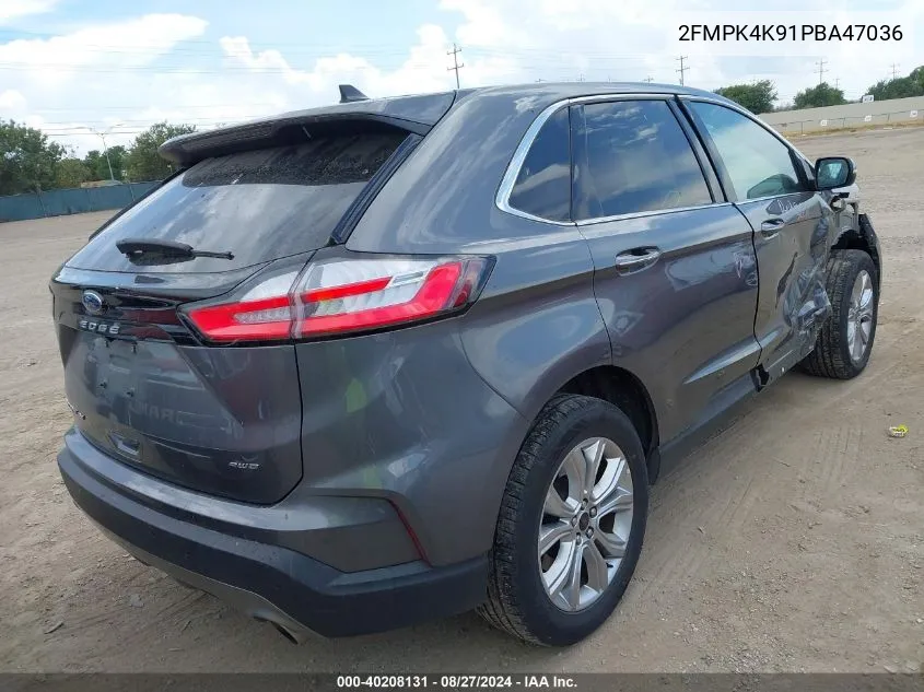 2023 Ford Edge Titanium VIN: 2FMPK4K91PBA47036 Lot: 40208131