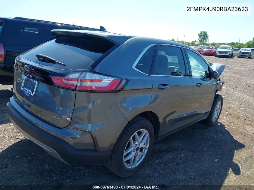 2024 Ford Edge Sel VIN: 2FMPK4J90RBA23623 Lot: 39763490