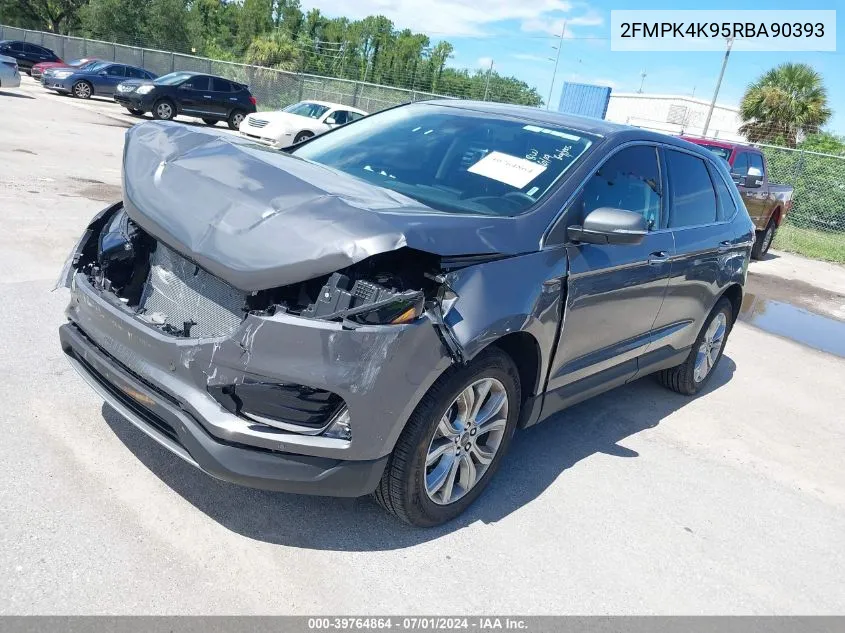 2024 Ford Edge Titanium VIN: 2FMPK4K95RBA90393 Lot: 39764864