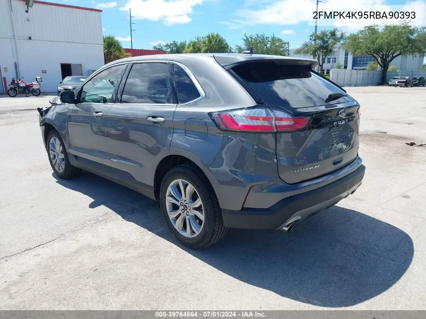 2024 Ford Edge Titanium VIN: 2FMPK4K95RBA90393 Lot: 39764864