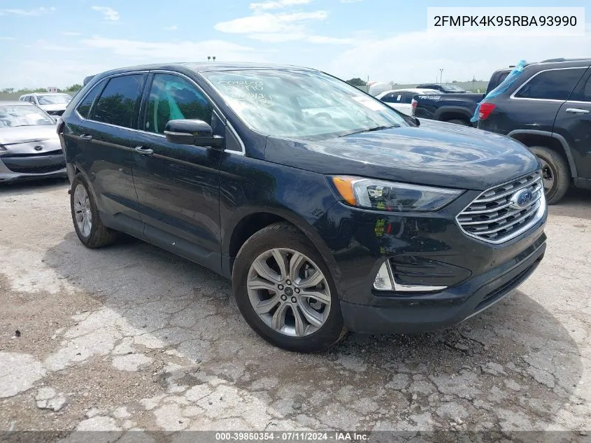 2024 Ford Edge Titanium VIN: 2FMPK4K95RBA93990 Lot: 39850354