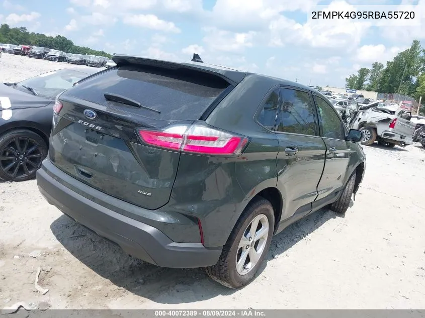 2024 Ford Edge Se VIN: 2FMPK4G95RBA55720 Lot: 40072389