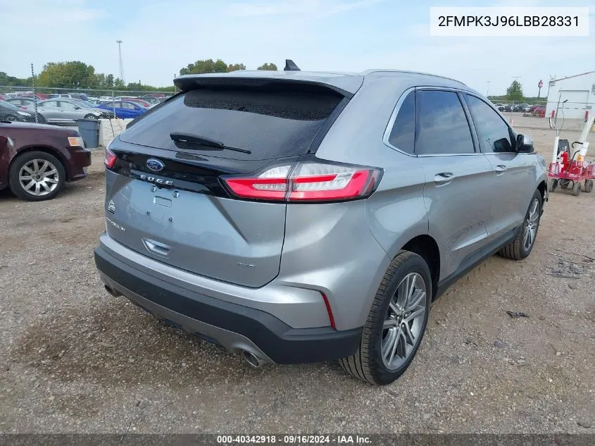 2024 Ford Edge Titanium VIN: 2FMPK3J96LBB28331 Lot: 40342918