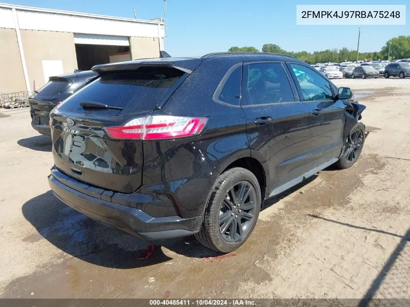 2024 Ford Edge St-Line VIN: 2FMPK4J97RBA75248 Lot: 40485411