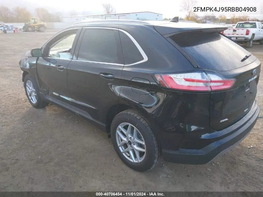 2024 Ford Edge Sel VIN: 2FMPK4J95RBB04908 Lot: 40706454