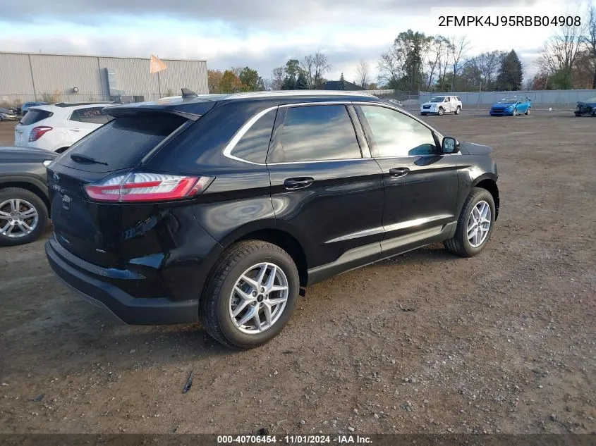 2024 Ford Edge Sel VIN: 2FMPK4J95RBB04908 Lot: 40706454