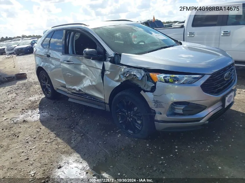 2024 Ford Edge Se VIN: 2FMPK4G98RBA14675 Lot: 40722572