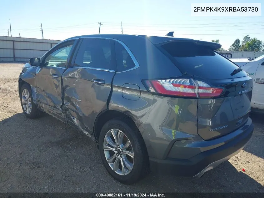 2024 Ford Edge Titanium VIN: 2FMPK4K9XRBA53730 Lot: 40882161